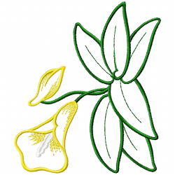 Flowers And Tree Embroidery Design 3